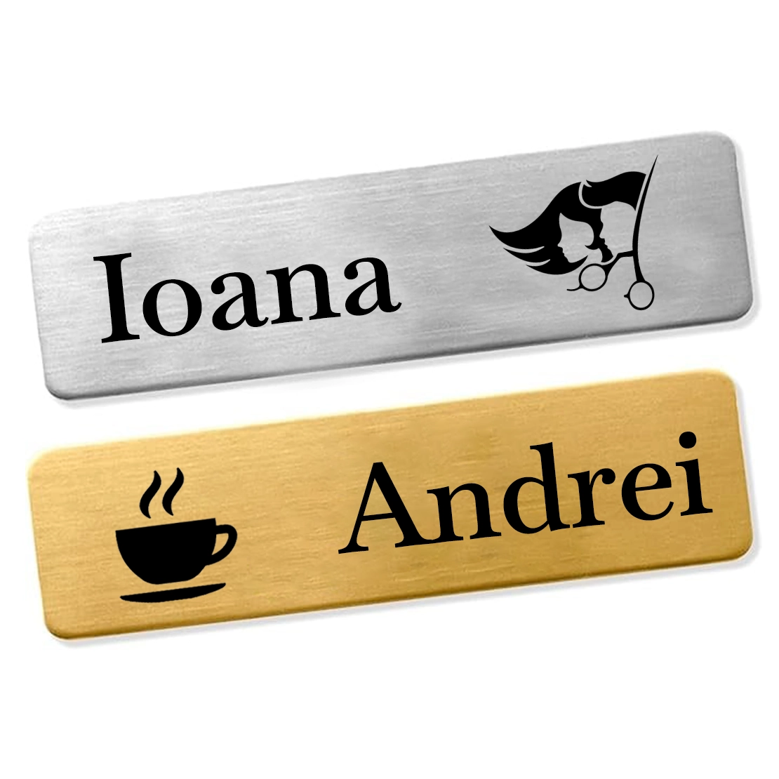 Ecuson gravat auriu sau argintiu