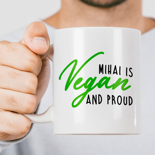 Cana personalizata "Vegan"