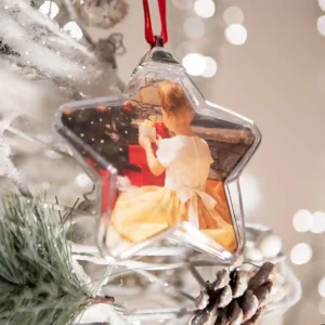 Glob stea cu 2 fotografii